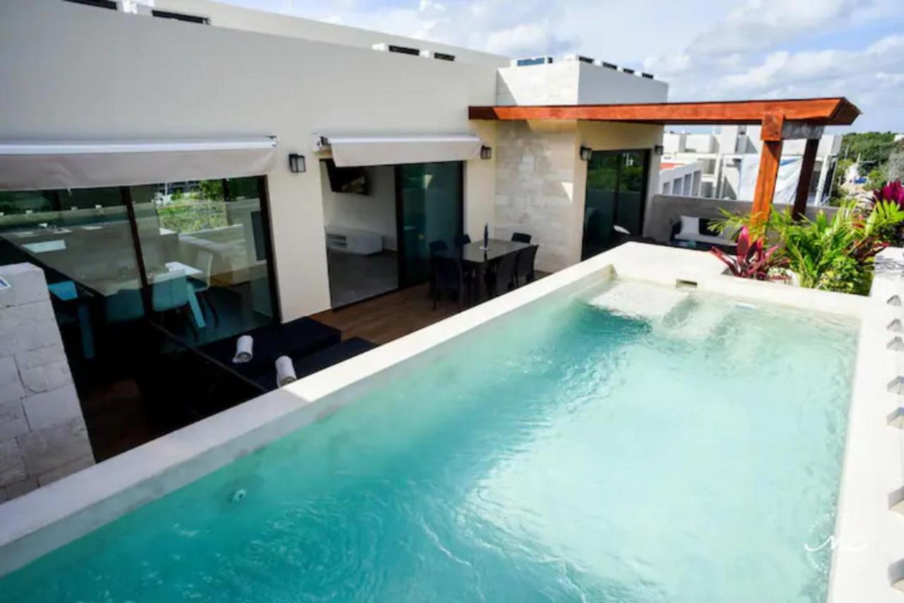 Penthouse Blue Luxury La Veleta Apartment Tulum Luaran gambar
