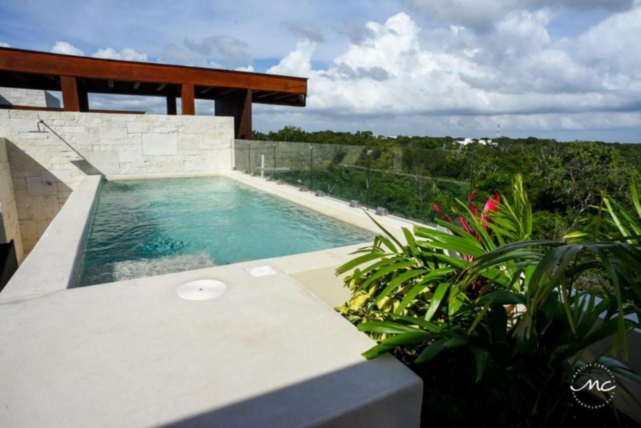 Penthouse Blue Luxury La Veleta Apartment Tulum Luaran gambar