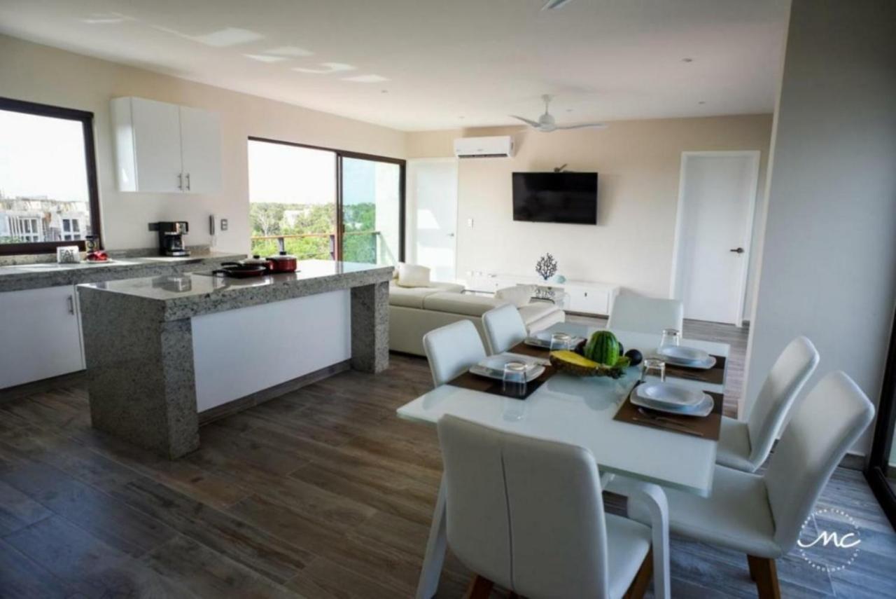 Penthouse Blue Luxury La Veleta Apartment Tulum Luaran gambar