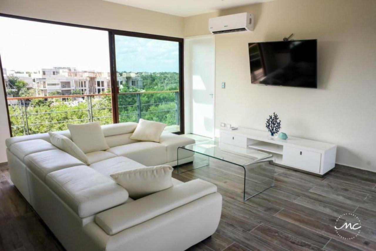 Penthouse Blue Luxury La Veleta Apartment Tulum Luaran gambar