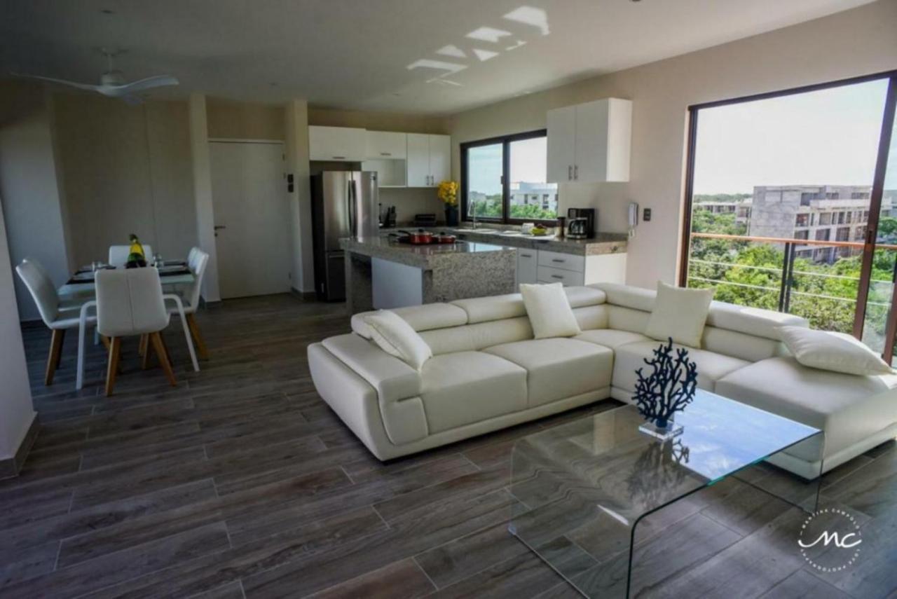 Penthouse Blue Luxury La Veleta Apartment Tulum Luaran gambar