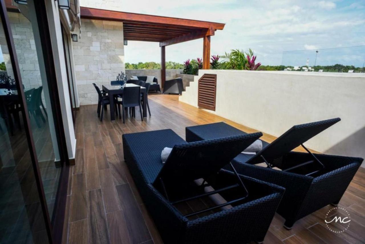 Penthouse Blue Luxury La Veleta Apartment Tulum Luaran gambar